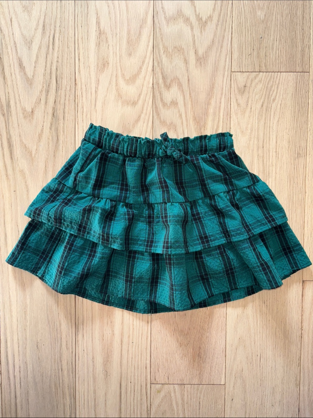 Cat & Jack Plaid Tiered Mini Skort